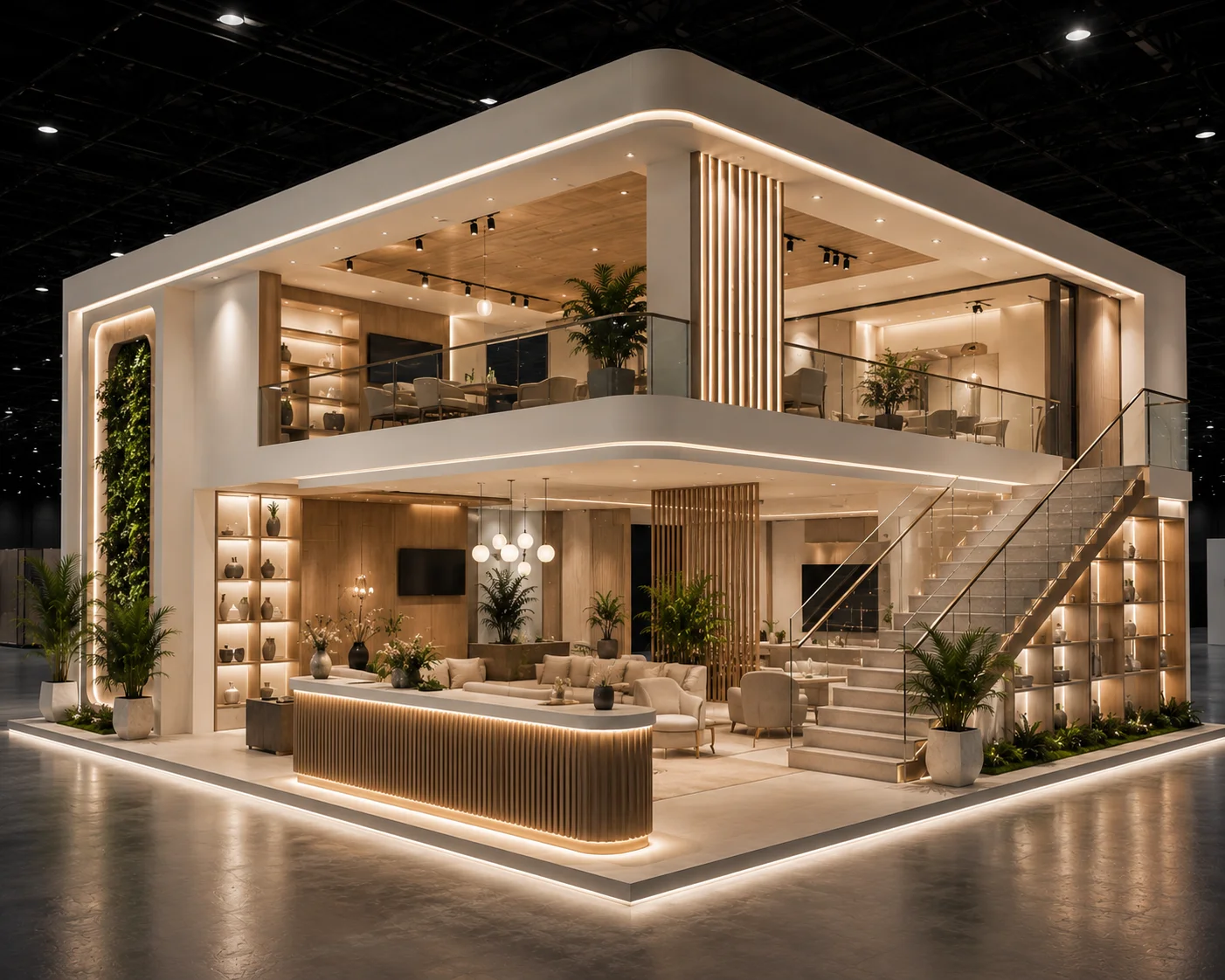 Double-decker Exhibition Stand for India Design
